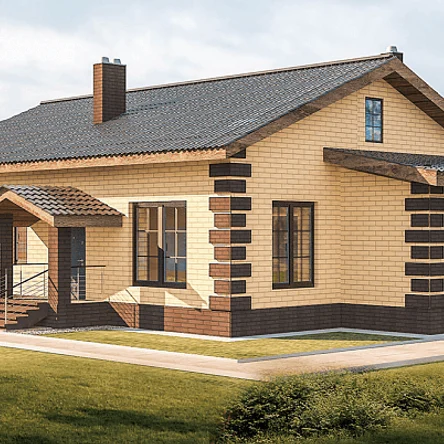 Двухэтажный дом Карелия