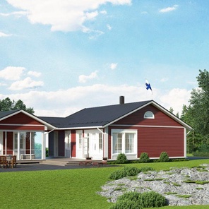 Одноэтажный дом Омега