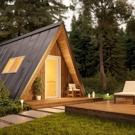 А-фрейм дом Восток